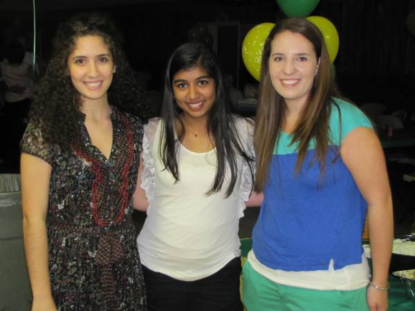 From left to right: Sarah Fischer, Ishani Guha, Heather Cusic
