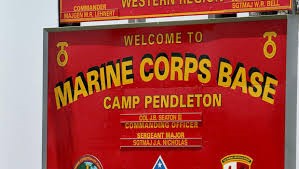 A view outside the gates of Camp Pendleton (Photo Courtesy of KESQ News)
