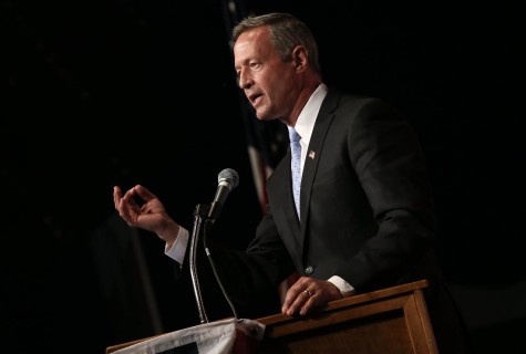 CLEAR LAKE, IA - AUGUST 14: Democratic presidential candidate Martin O'Malley speaks at the Iowa Democratic Wing Ding August 14, 2015 in Clear Lake, Iowa. The Wing Ding is held at the historic Surf Ballroom, where Buddy Holly and Ritchie Valens played their final concert, and featured Democratic presidential candidates Hillary Clinton, Sen. Bernie Sanders (I-VT), Martin OÕMalley and Lincoln Chaffee. (Photo by Win McNamee/Getty Images)