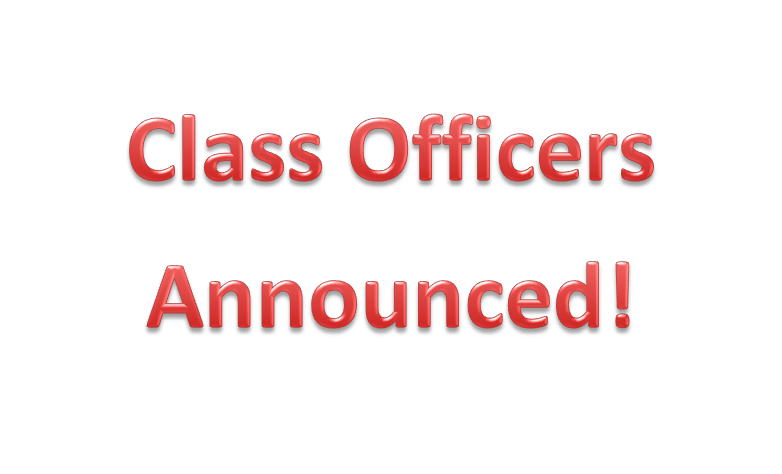 Class Officers Announced