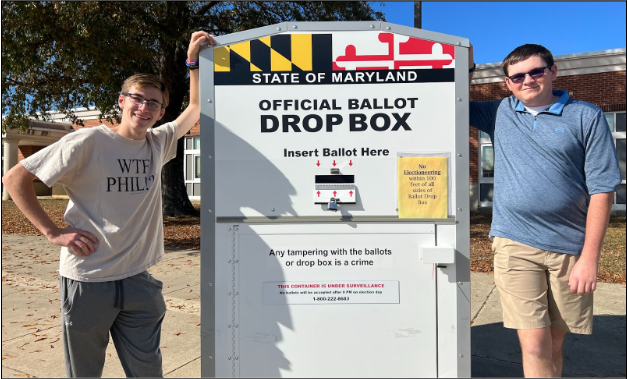 Leonardtown students Zachary Horner (left) and Steven Lumpkins (right)